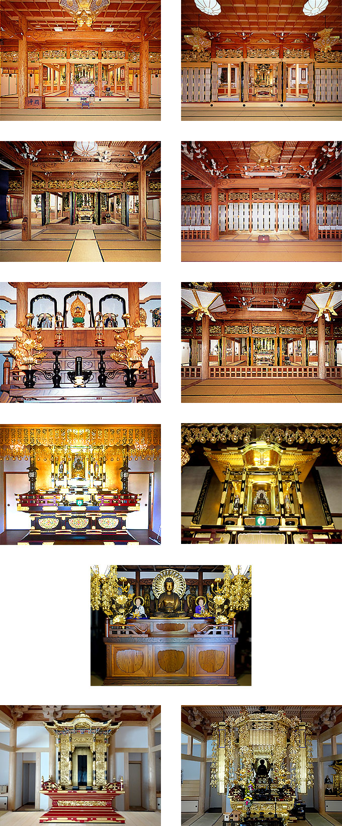 寺院仏具の施工実績 1